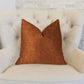 Burnt Cedar Orange Luxury Throw Pillow