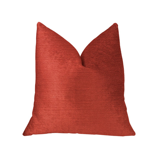 Cherry Love Orange and Red Luxury Throw Pillow