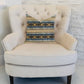 Daphne Diamante Textured Luxury Throw Pillow