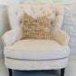 Ebony Russet Textured Luxury Throw Pillow