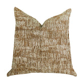 Ebony Russet Textured Luxury Throw Pillow