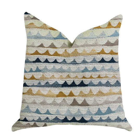 Caspian Rush Patterned Luxury Throw Pillow