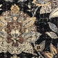 Noir Lotus Blossom Luxury Throw Pillow