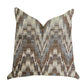 Mid Night Oblique Ridge Wave Luxury Throw Pillow