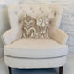 Tawny Isabella Damask Luxury Throw Pillow