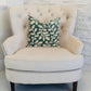 Wild Emerald Figleaf in Green Luxury Throw Pillow