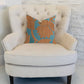 Golden Arabella Vine in Green and Bronze Tones Luxury Throw Pillow