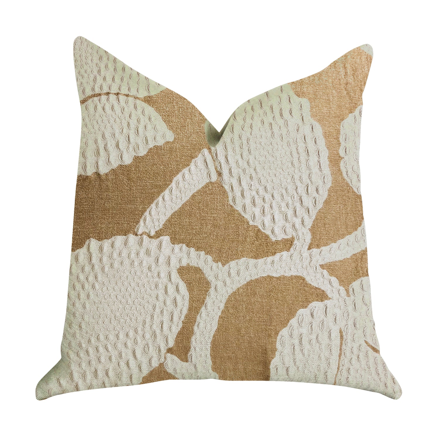 Golden Arabella Vine in Bronze Tones Luxury Throw Pillow