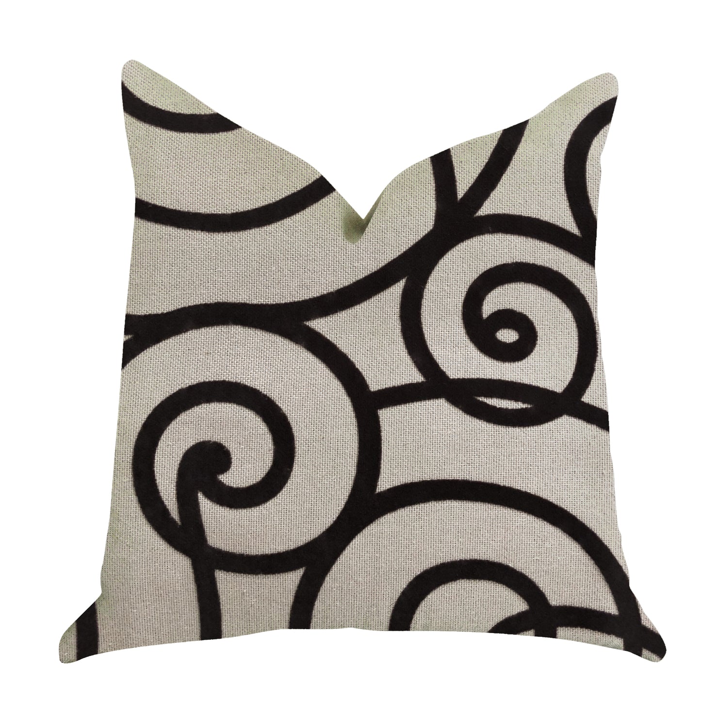 Moda Capella Black and White Luxury Throw Pillow