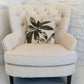 Santorini Cove Beige and Brown Tones Luxury Throw Pillow