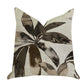 Santorini Cove Beige and Brown Tones Luxury Throw Pillow
