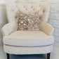 Dusky Cosmo Textured Luxury Throw Pillow