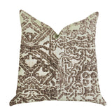 Dusky Cosmo Textured Luxury Throw Pillow
