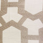 Linked Charisma Luxury Throw Pillow in Beige and Brown Tones - Plutus Brands