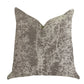 Garden Breeze Luxury Throw Pillow in Gray and Beige Colors