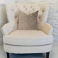 Bubbly Gal Luxury Throw Pillow in Beige Tones
