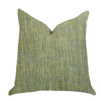 Mango Bliss Luxury Throw Pillow in Green and Yellow Tones