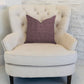 Grape Seed Luxury Throw Pillow in Purple Tones