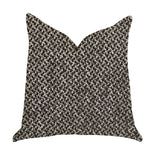Salt and Pepper Luxury Throw Pillow in Grey and Black Tones
