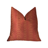 New Earth Ripple Red Luxury Throw Pillow