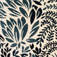 Leaf Snap Blue and Beige Luxury Throw Pillow