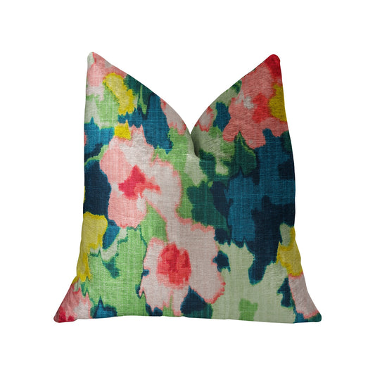 Floral Goddess Multicolor Luxury Throw Pillow