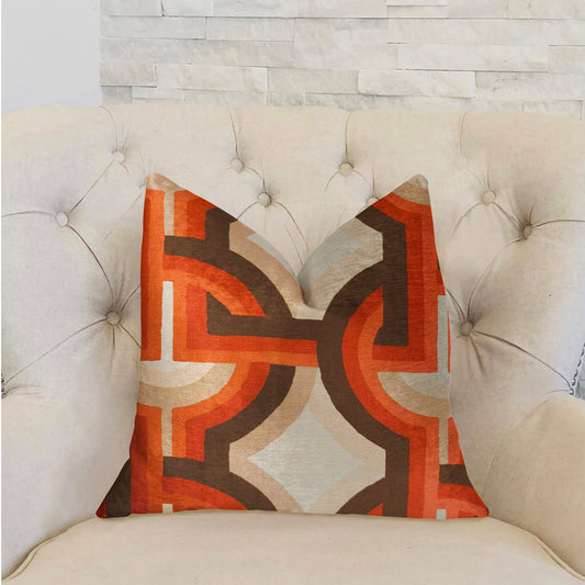 Delightful Chain Multicolor Luxury Throw Pillow