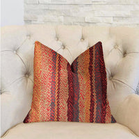 Red Cosmo Multicolor Luxury Throw Pillow