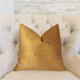 Zun Rise Yellow and Beige Luxury Throw Pillow