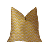 Zun Rise Yellow and Beige Luxury Throw Pillow