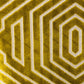 Goldenrod Velvet Gold Geometric Luxury Throw Pillow