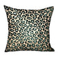 Jade Velvet Cheetah Green Animal Motif Luxury Throw Pillow