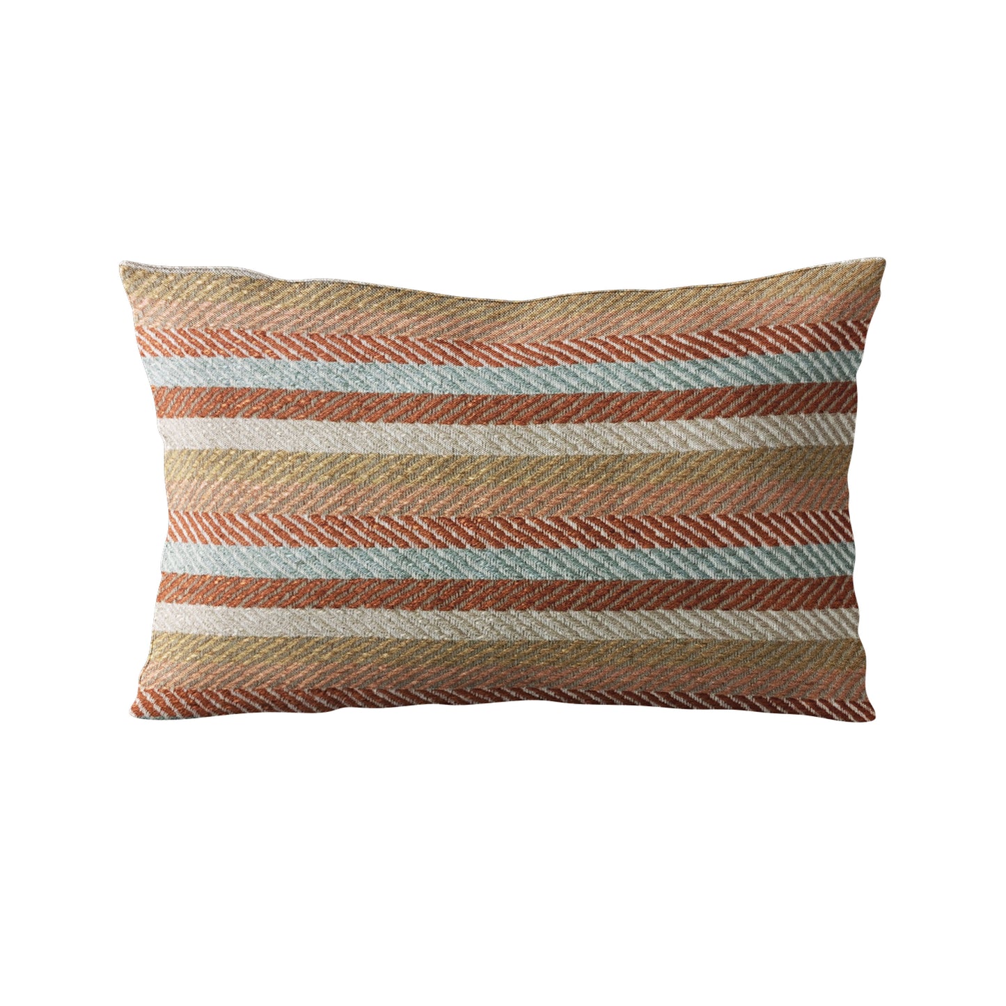 Plutus Brown Tracks Stripe Luxury Throw Pillow