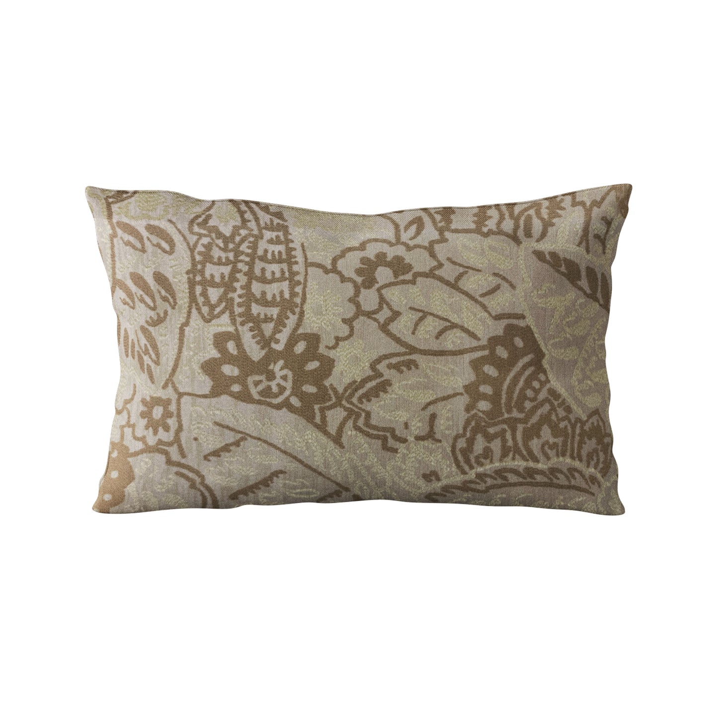 Plutus Brown Mustard Jacquard Luxury Throw Pillow