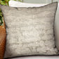 Silvered Rivulet Silver Solid Luxury Outdoor/Indoor Throw Pillow