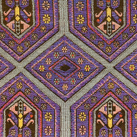 Parisian Vibes Purple Geometric Luxury Outdoor/Indoor Throw Pillow
