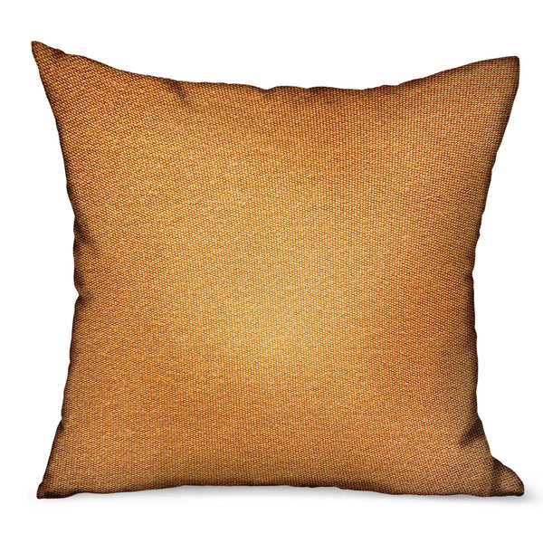 Burnt Sienna Brown Solid Luxury Outdoor/Indoor Throw Pillow
