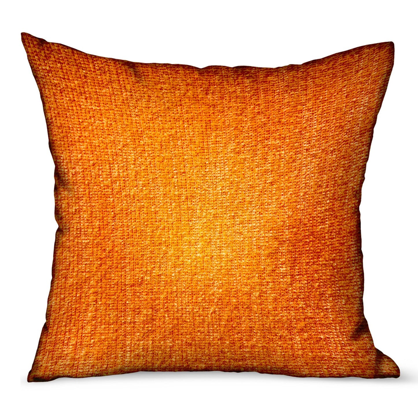 Bittersweet Ember Orange Solid Luxury Outdoor/Indoor Throw Pillow