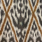 Isabis Plush Brown Ikat Luxury Outdoor/Indoor Throw Pillow