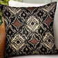 Daliah Ice Black Chevron Luxury Outdoor/Indoor Throw Pillow