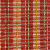Cherry Tassel Orange Stripes Luxury Outdoor/Indoor Throw Pillow