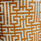 Crossroad Orange and Ivory Handmade Luxury Pillow