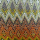 Zipline  Orange Green and Blue Handmade Luxury Pillow