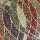 Ellipse Purple Olive and Red Handmade Luxury Pillow