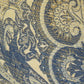 Myrtle  Navy Blue and Taupe Handmade Luxury Pillow