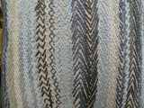 Blue Gate Gray Blue and Taupe Handmade Luxury Pillow