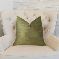 Forest Meadow Taupe Handmade Luxury Pillow
