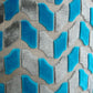 Castle Crest Turquoise and Gray Handmade Luxury Pillow