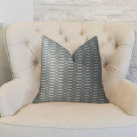 Trivoli Circle Gray and Cream Handmade Luxury Pillow