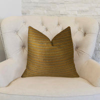 Madison Copper and Brown Handmade Luxury Pillow